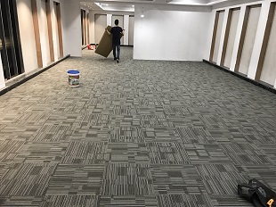 米洛斯陶瓷展廳地毯案例